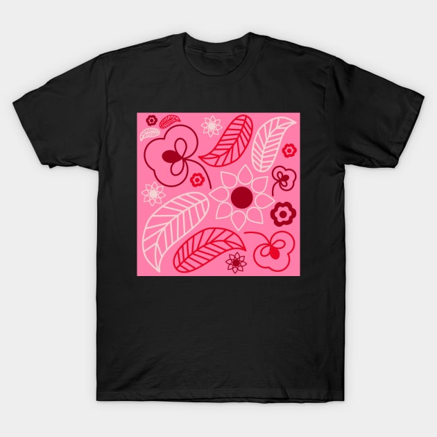 Valentine Florals T-Shirt by sarakaquabubble